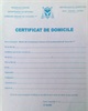 01 - Formulaire du certificat de domicile